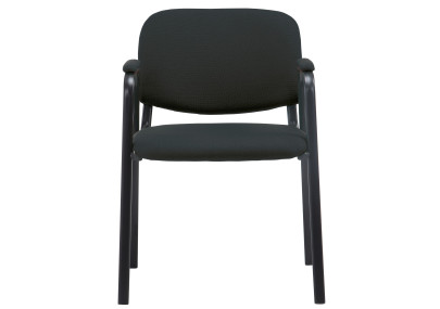 Chaise visiteur Ken PRO tissu noir