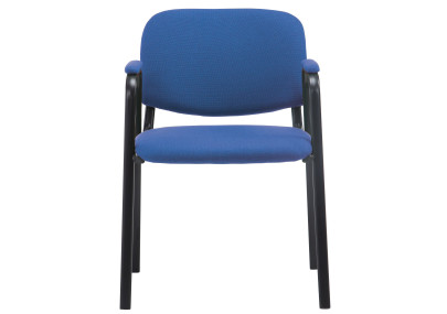 Chaise visiteur Ken PRO tissu bleu