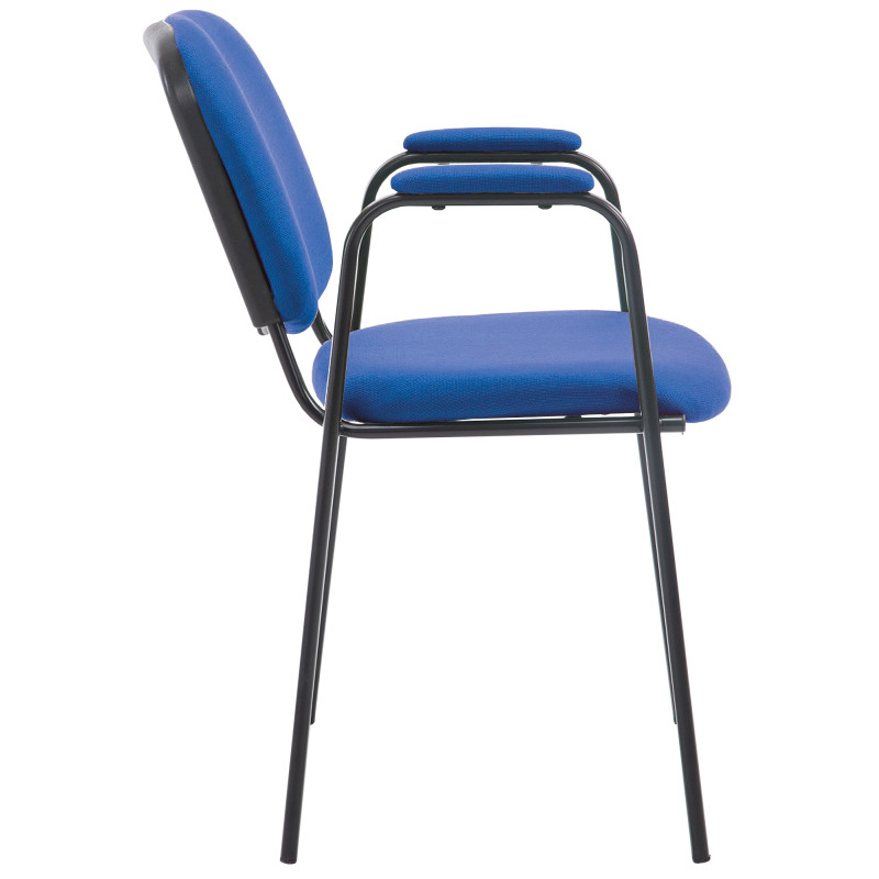 Chaise visiteur Ken PRO tissu bleu