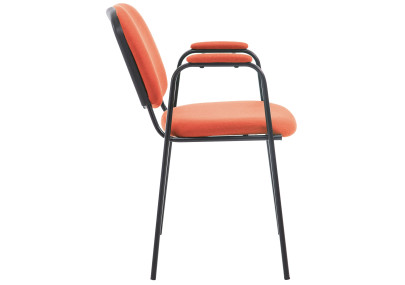 Chaise visiteur Ken PRO tissu rouge