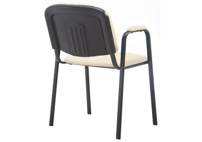 Chaise visiteur Ken PRO tissu crème