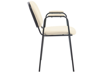 Chaise visiteur Ken PRO tissu crème