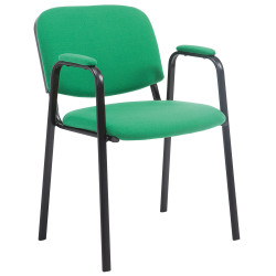 Chaise visiteur Ken PRO tissu vert