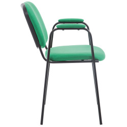 Chaise visiteur Ken PRO tissu vert