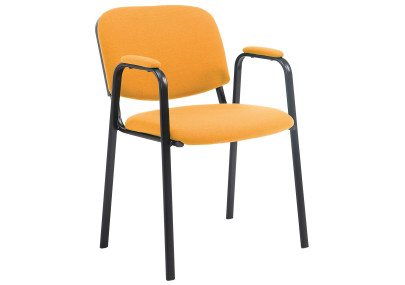 Chaise visiteur Ken PRO tissu orange