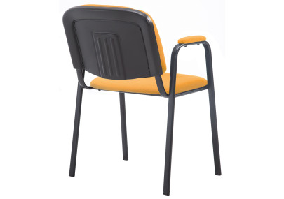 Chaise visiteur Ken PRO tissu orange