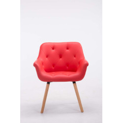 Chaise visiteur Cassidy natura rouge
