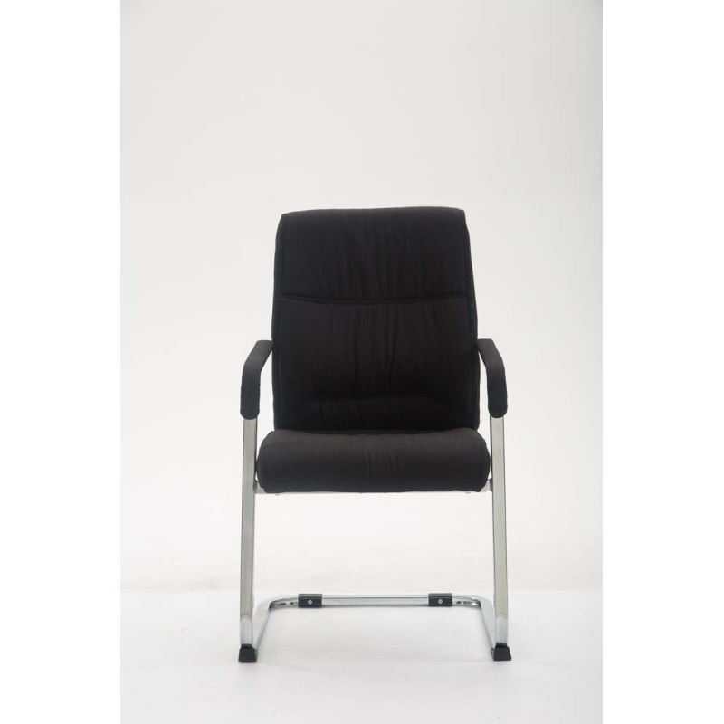 Chaise visiteur XL Anubis tissu noir