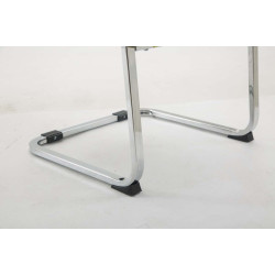 Chaise visiteur XL Anubis en tissu marron