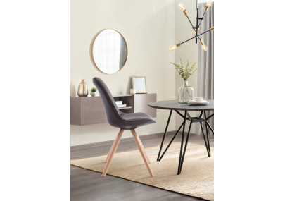 Chaise visiteur Laval Natura Round marron