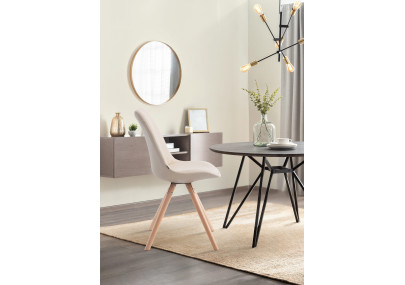 Chaise visiteur Laval Natura Ronde crème