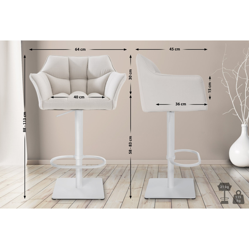 Barhocker Damaso W Stoff