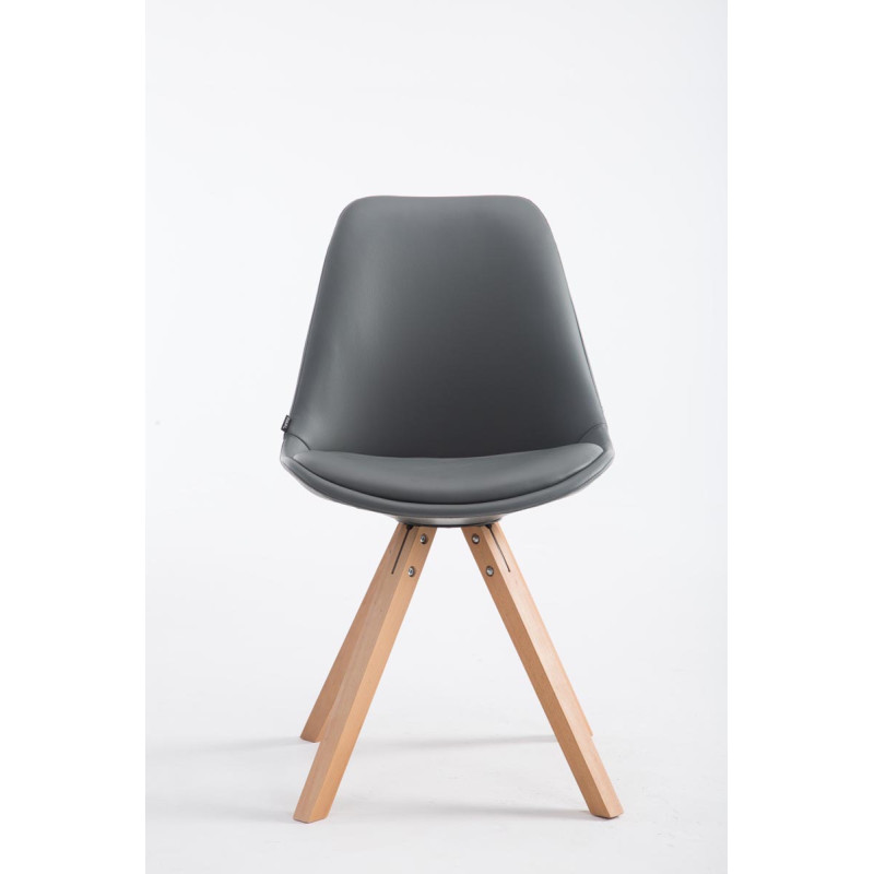 Chaise visiteur Laval Natura Square grise