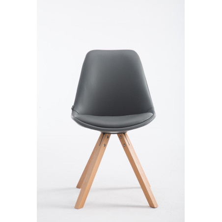 Chaise visiteur Laval Natura Square grise