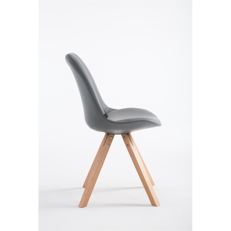 Chaise visiteur Laval Natura Square grise