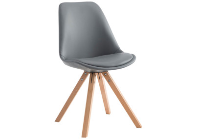 Chaise visiteur Laval Natura Square grise