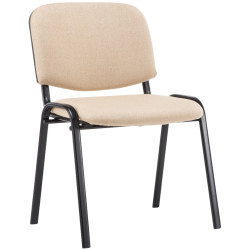 Silla de visita Ken V2 tela crema