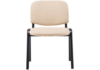 Chaise visiteur Ken V2 tissu crème