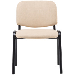 Silla de visita Ken V2 tela crema