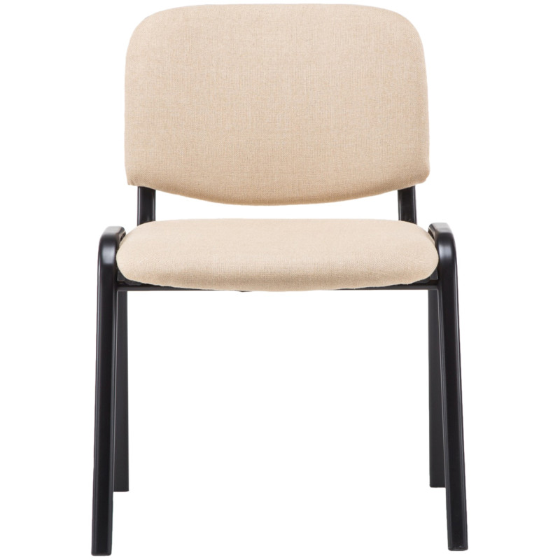 Silla de visita Ken V2 tela crema