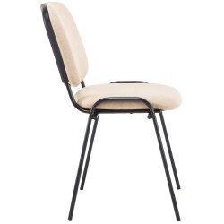 Silla de visita Ken V2 tela crema