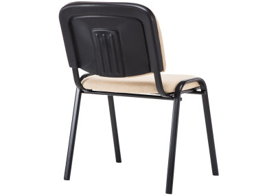 Chaise visiteur Ken V2 tissu crème