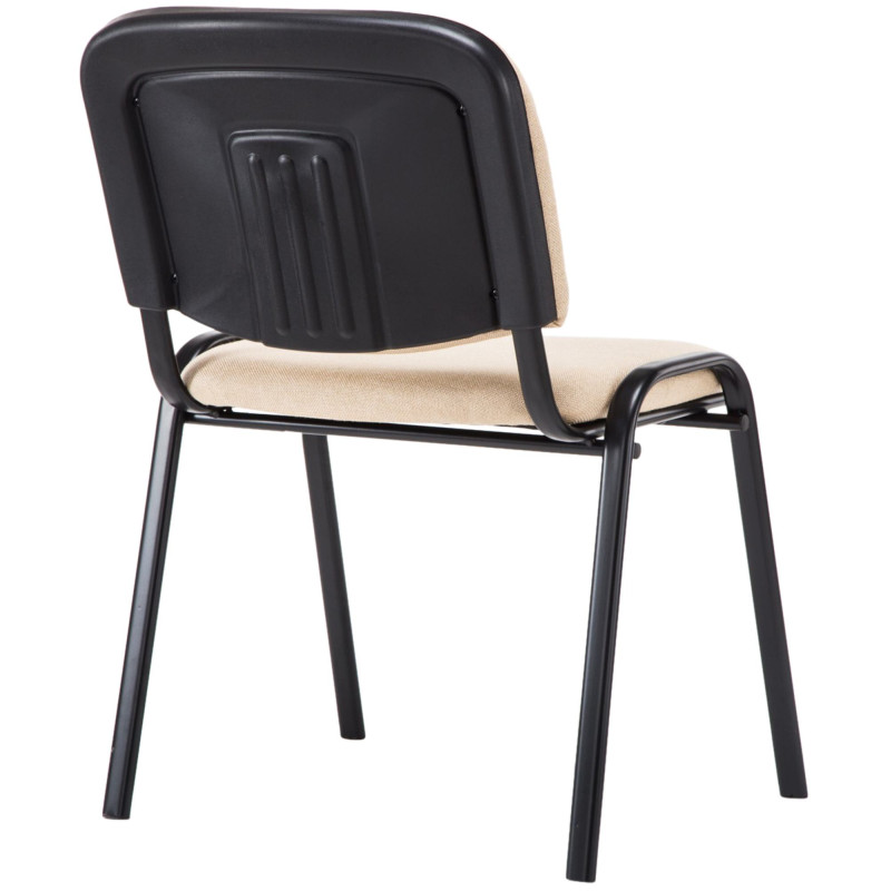 Silla de visita Ken V2 tela crema