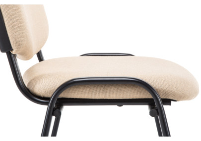 Chaise visiteur Ken V2 tissu crème