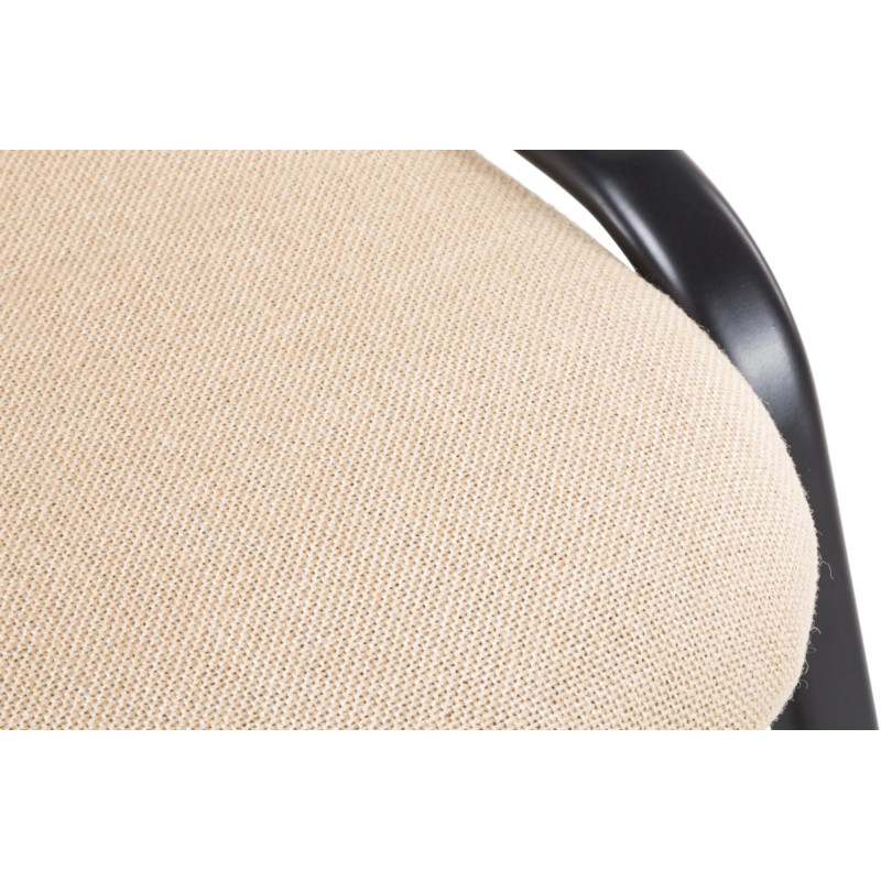 Chaise visiteur Ken V2 tissu crème