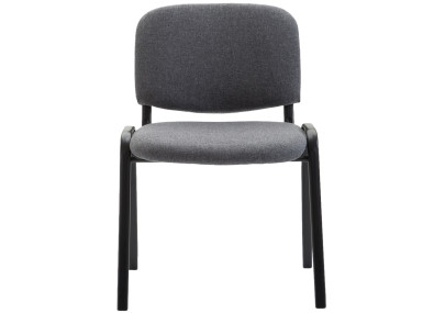 Chaise visiteur Ken V2 en tissu gris