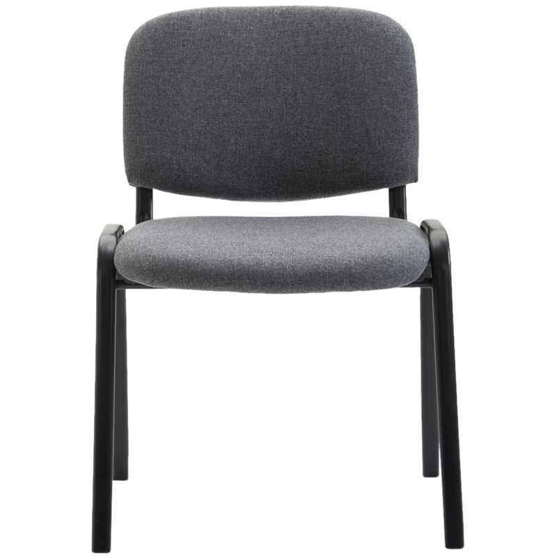Chaise visiteur Ken V2 en tissu gris