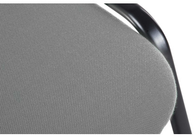 Chaise visiteur Ken V2 en tissu gris