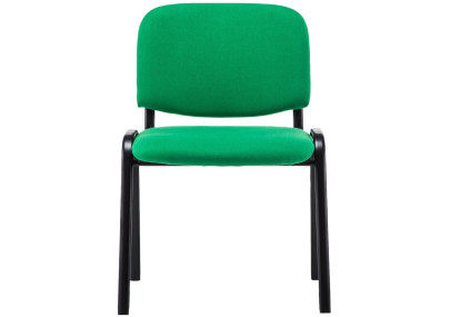 Chaise visiteur Ken V2 en tissu vert