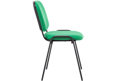 Chaise visiteur Ken V2 en tissu vert