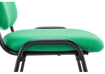 Chaise visiteur Ken V2 en tissu vert