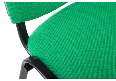Chaise visiteur Ken V2 en tissu vert