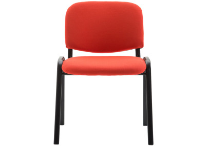 Chaise visiteur Ken V2 en tissu rouge