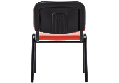 Chaise visiteur Ken V2 en tissu rouge