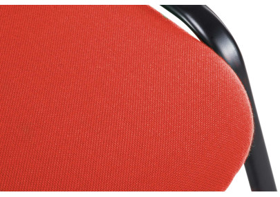 Sedia da visita Ken V2 in tessuto rosso