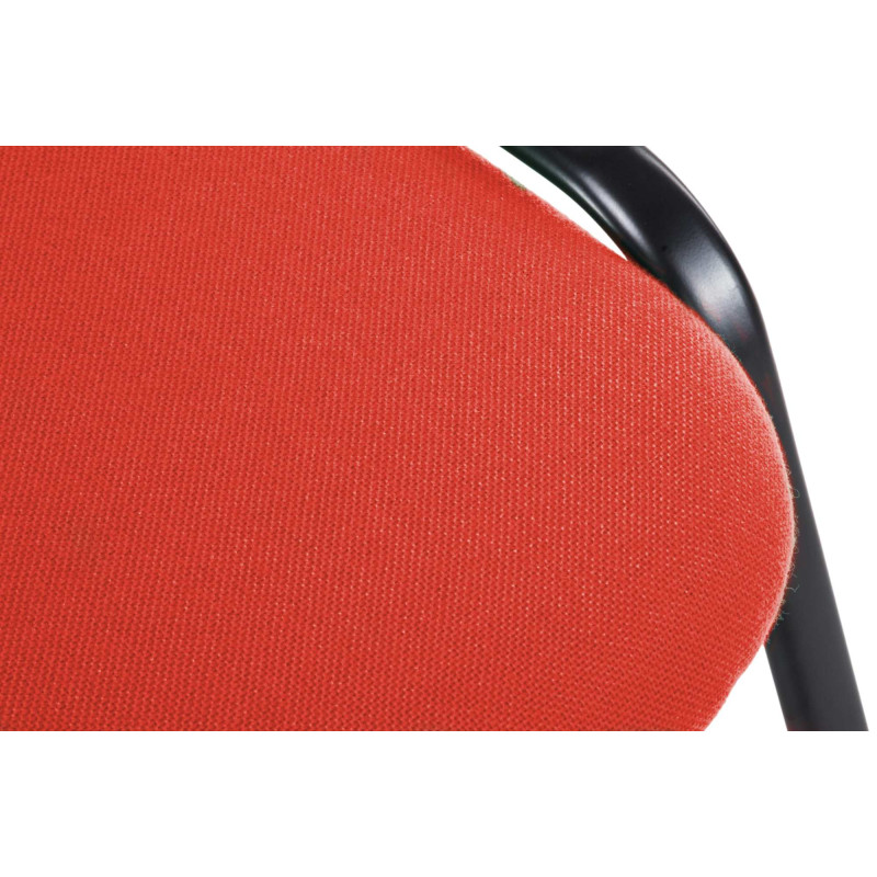 Chaise visiteur Ken V2 en tissu rouge