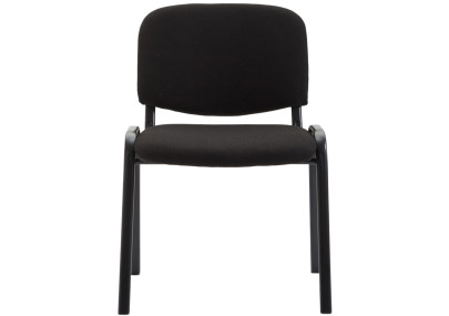 Silla de visita Ken V2 en tela negra