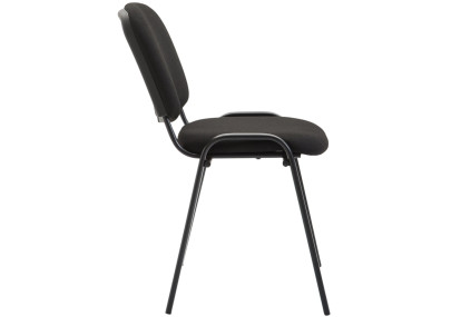 Chaise visiteur Ken V2 en tissu noir