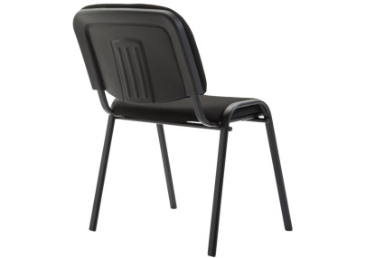 Silla de visita Ken V2 en tela negra