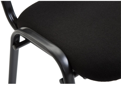 Silla de visita Ken V2 en tela negra