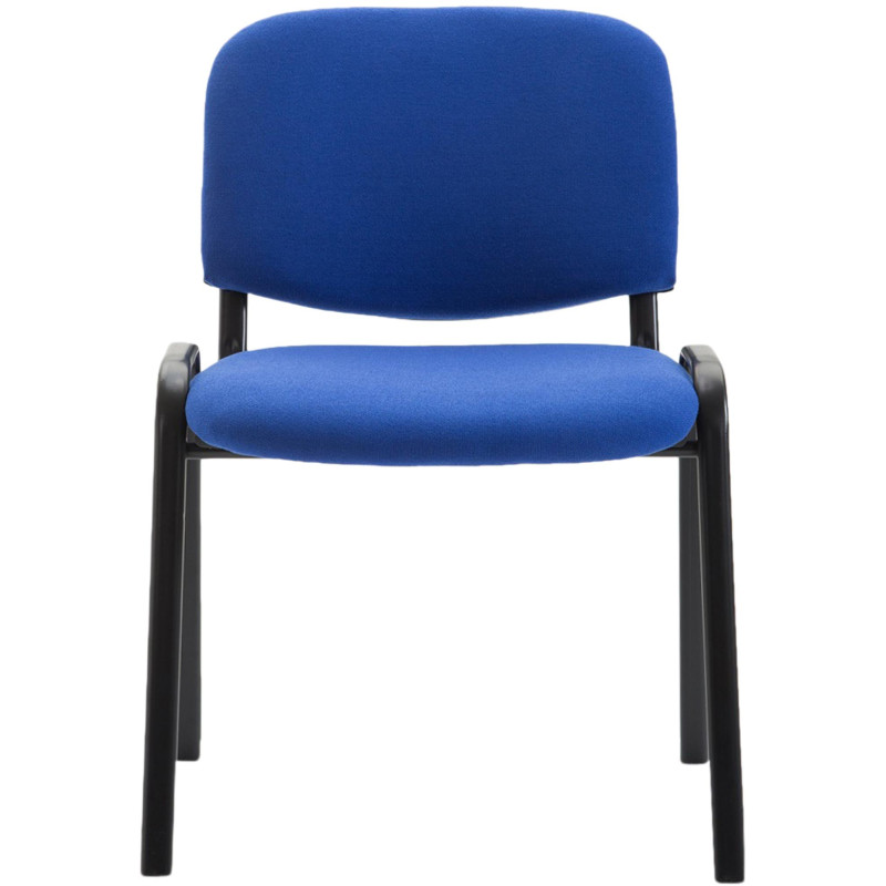 Sedia da visita Ken V2 in tessuto blu