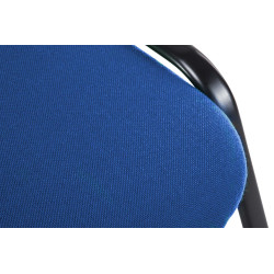 Sedia da visita Ken V2 in tessuto blu