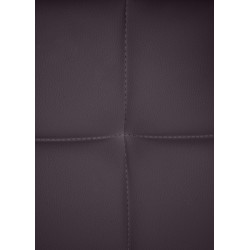 Silla de visitante Canada B en cuero sintético marrón