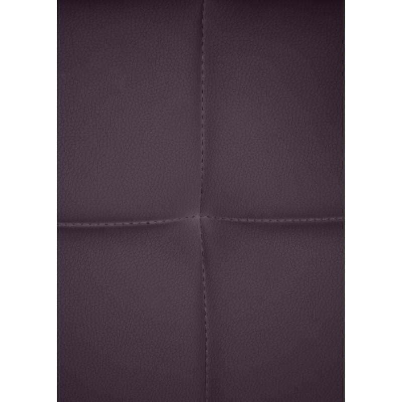 Silla de visitante Canada B en cuero sintético marrón