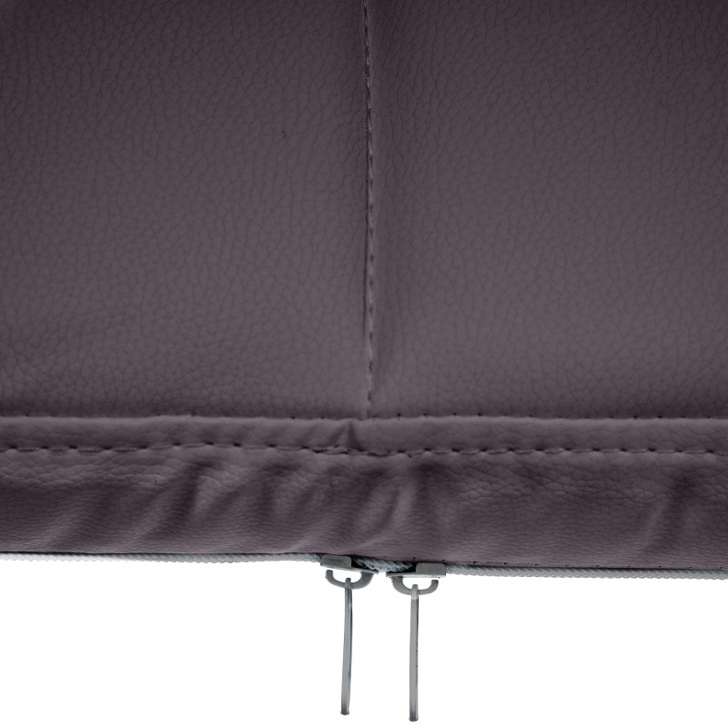 Silla de visitante Canada B en cuero sintético marrón