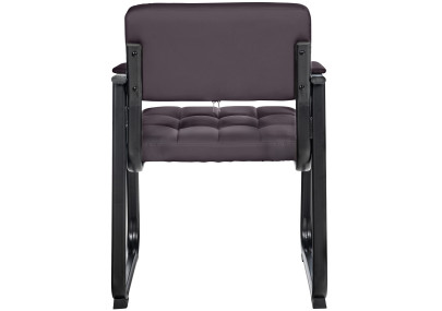 Chaise visiteur Canada B en cuir synthétique marron